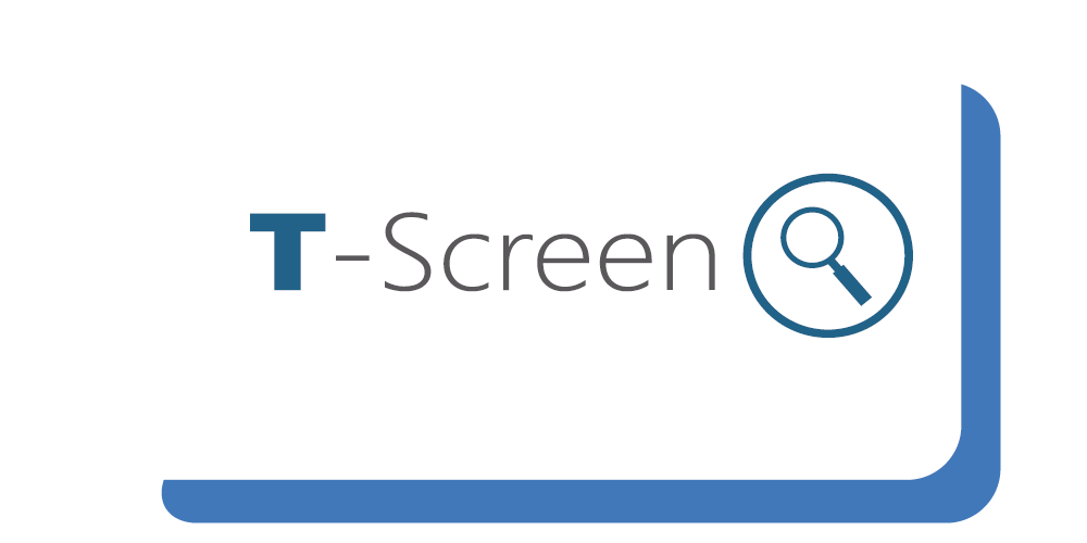 Logo for T-Screen. Fast and efficient teacher selection.
