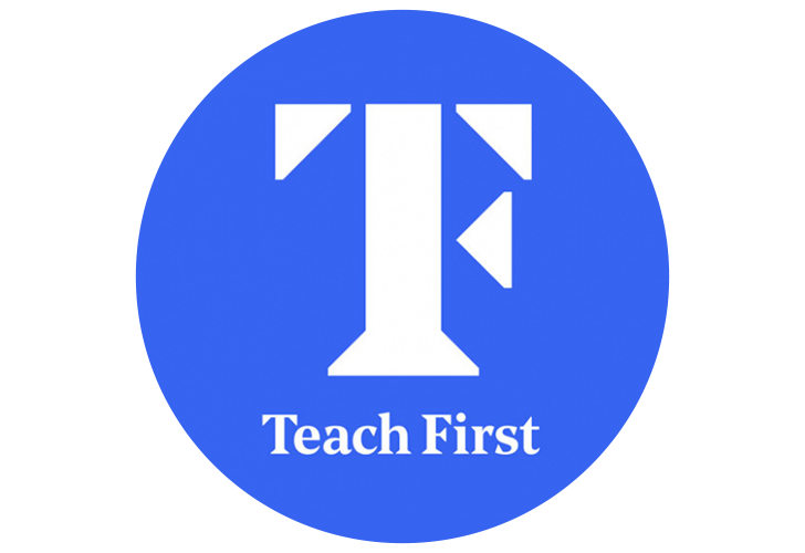 Teach First Logo. A client that has used our Teacher Selection tools.