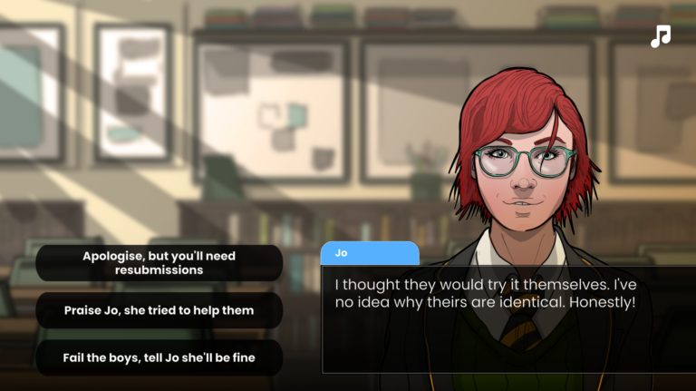 Screenshot from TeachQuest.
