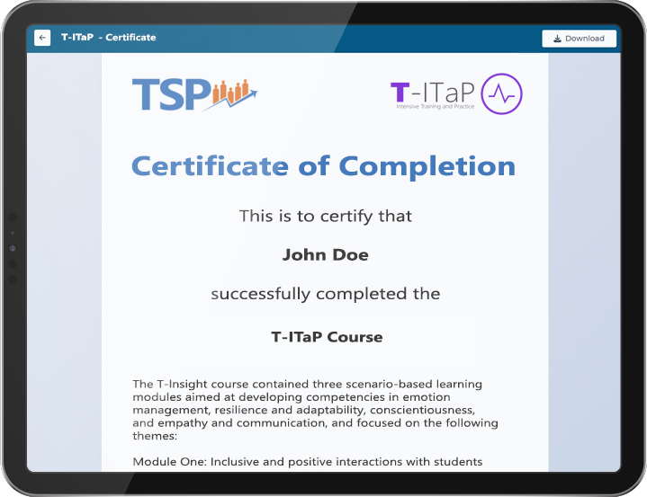 EDI Simulation certificate